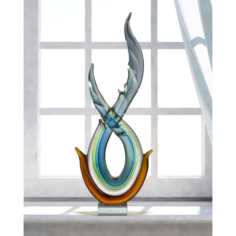 Orren Ellis Contemporary Art Glass Sculpture & Reviews Wayfair